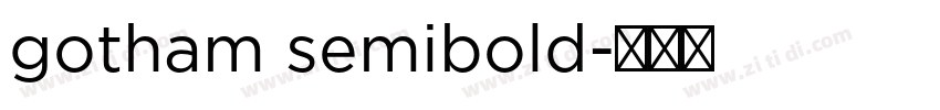 gotham semibold字体转换